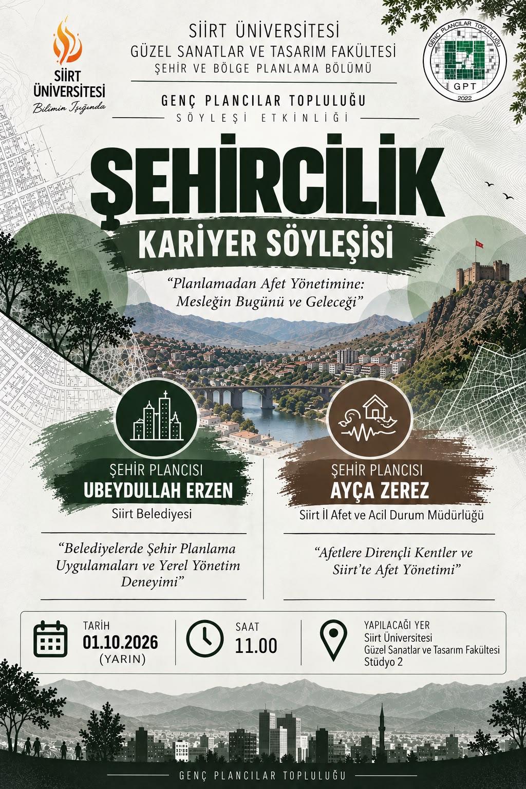 Şehircilik Kariyer Söyleşisi: Planlamadan Afet Yönetimine: Mesleğin Bugünü ve Geleceği
