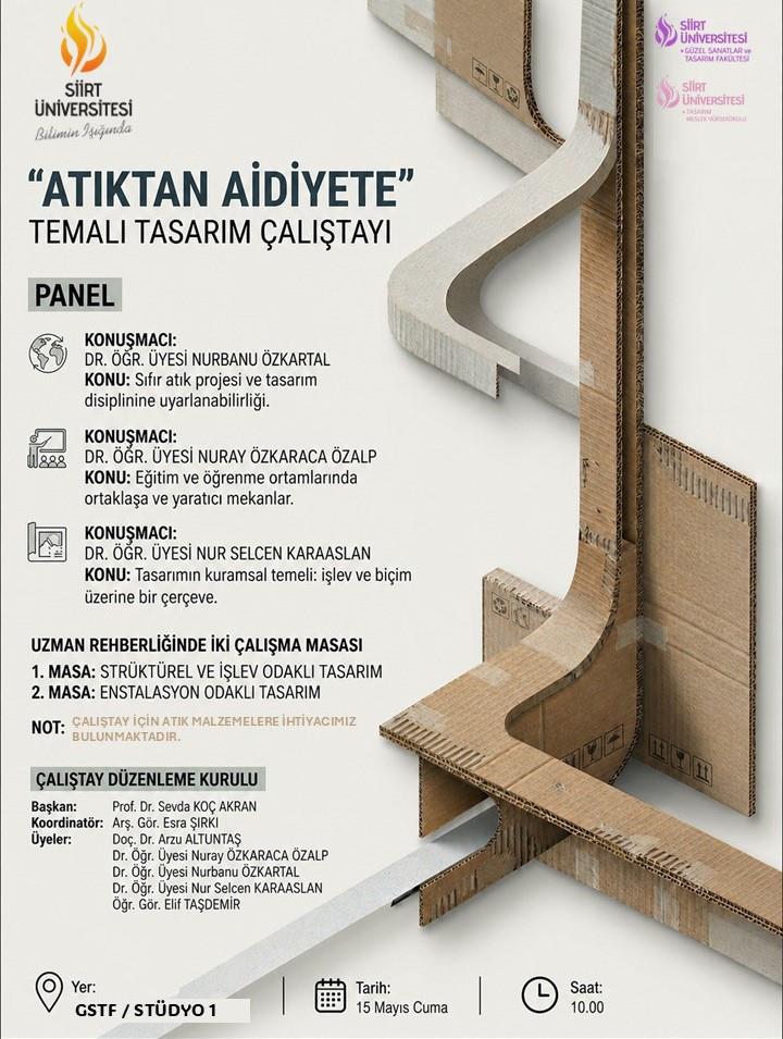 “Atıktan Aidiyete” Temalı Tasarım Çalıştayı